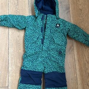 Burton Blue and Green Patterned Snowsuit